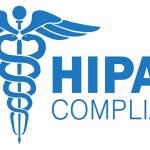 A close up of a hipaa logo.